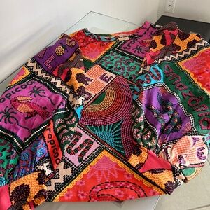 FARM RIO Dotted Patch Scarf Sweatshirt